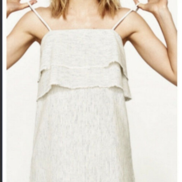 Zara Linen Dress Size Small - Picture 3 of 6